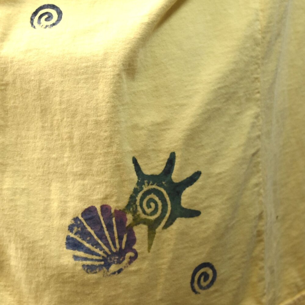 Vintage Designs Limited T Shirt Vest 2 Piece Set Womens M Stamped Beach Theme - Picture 7 of 13